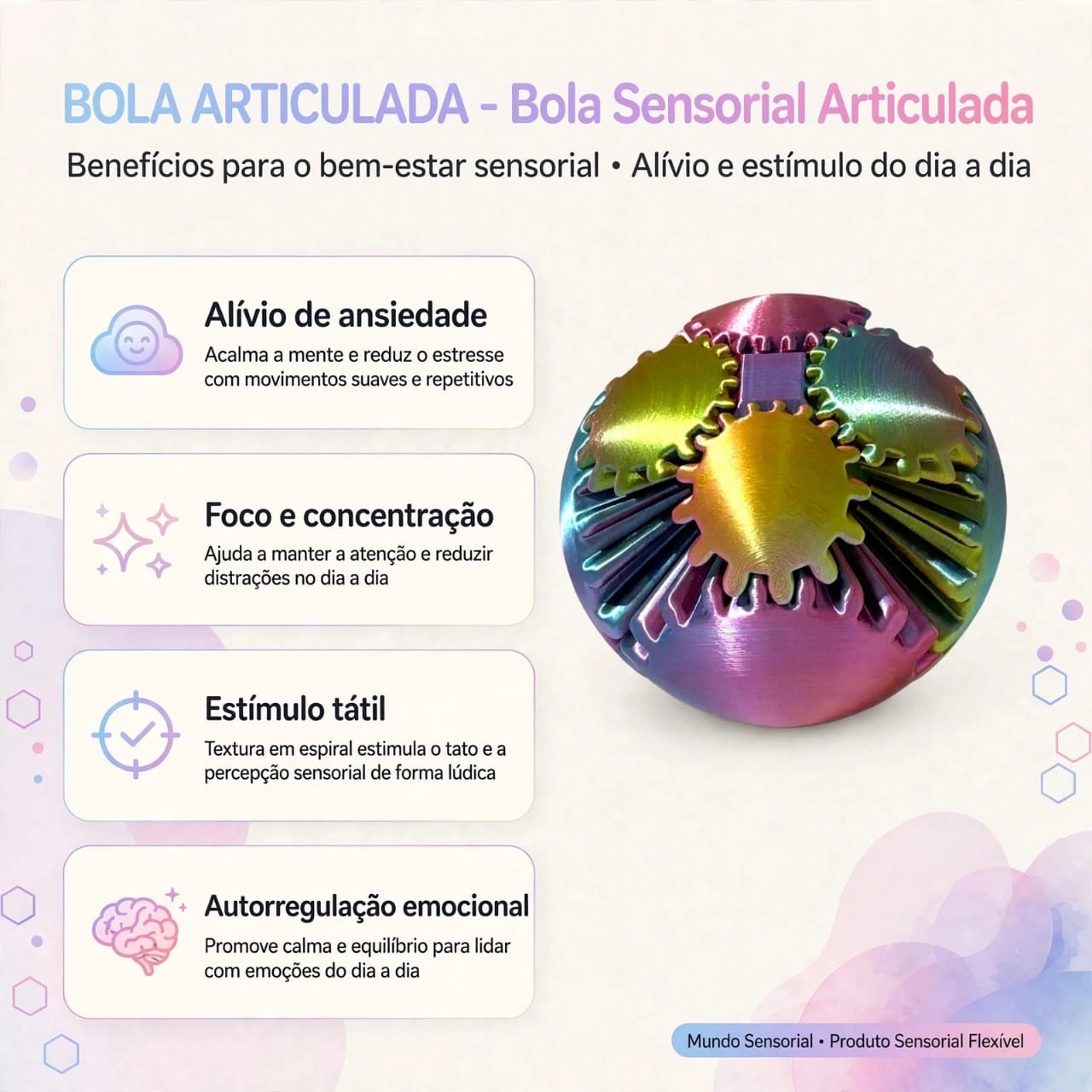 Bola de Engrenagem - Mundo Sensorial