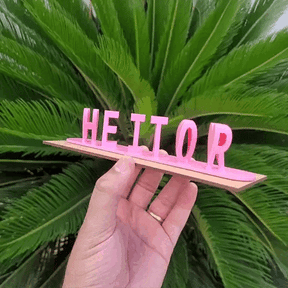 Nomes Personalizados - Ilusão 3D - 20Cm